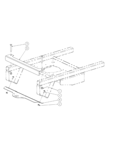 Rear Bumper Diagram and Parts List for RECON48 53AH8ST3050-23HP Cub Cadet Lawn Tractor
